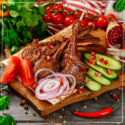 Шашлык из бараньей корейки
