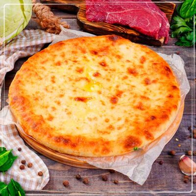 Пирог осетинский с мясом и капустой